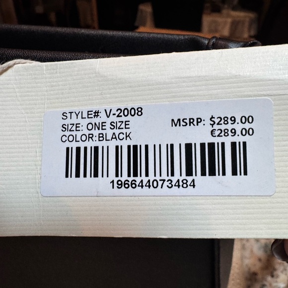 Valentino Orlandi Black Vegan Leather Purse. NWT - Picture 13 of 14